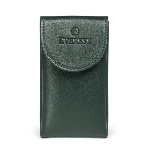 Leather Watch Pouch in Geneva Green – Travel & Storage Case