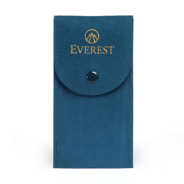 Everest microfiber watch pouch in blue front