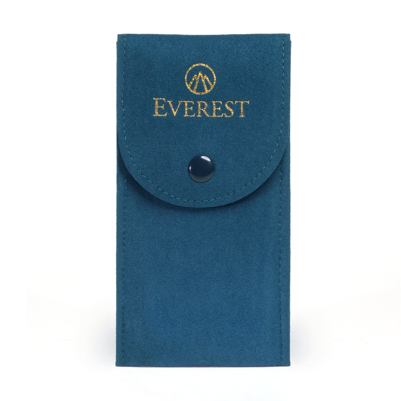 Everest microfiber watch pouch in blue front