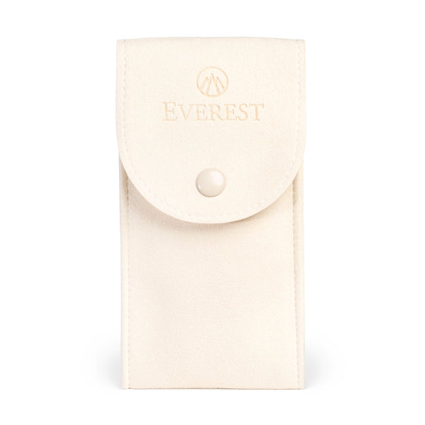 Everest microfiber watch pouch in creme front