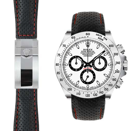 Curved End Leather Strap for Rolex Daytona Watch | Everest Bands