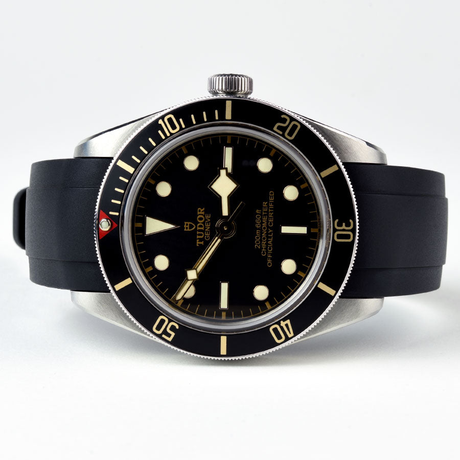 Curved End Rubber Strap for Tudor Back Bay 58 Watch Everest Bands