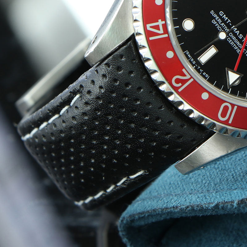 Rolex Rally Strap Curved End Leather Racing Strap for Rolex Ceramic Daytona Watch ...