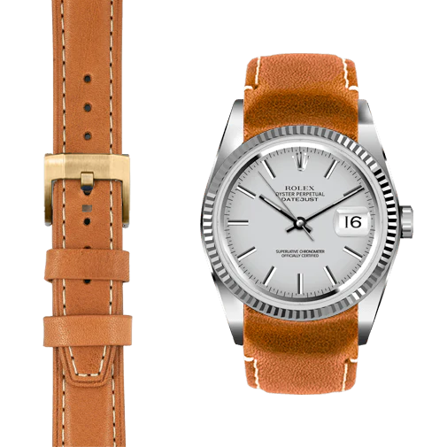 Rolex oyster perpetual sales datejust leather strap price