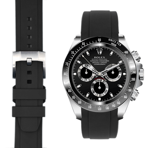 Rolex daytona bracelet caoutchouc hotsell