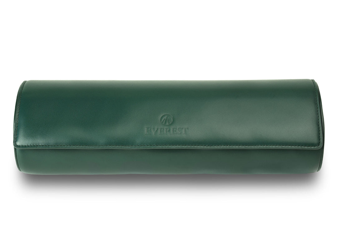 The Everest Leather Watch Roll In Crown Green | Everest Bands