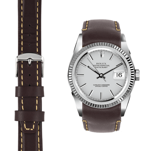 Leather Strap for Vintage Rolex DateJust Watch Everest Bands