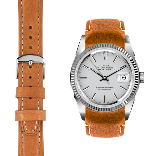 Leather Strap for Vintage Rolex DateJust Watch Everest Bands