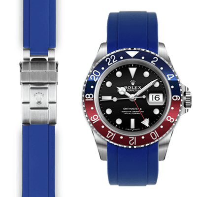 Rolex GMT blue  rubber watch strap
