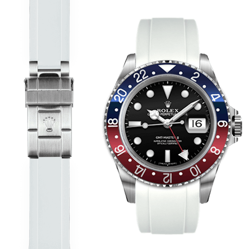 Rolex pepsi rubber strap best sale