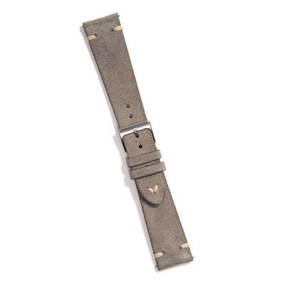 Everest UNIVERSAL GRAY VINTAGE LEATHER WATCH STRAP