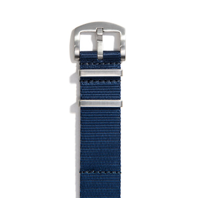 Everest Navy Blue NATO-Style Nylon Watch Band Buckle