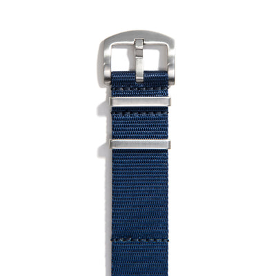 Everest Navy Blue NATO-Style Nylon Watch Band Buckle