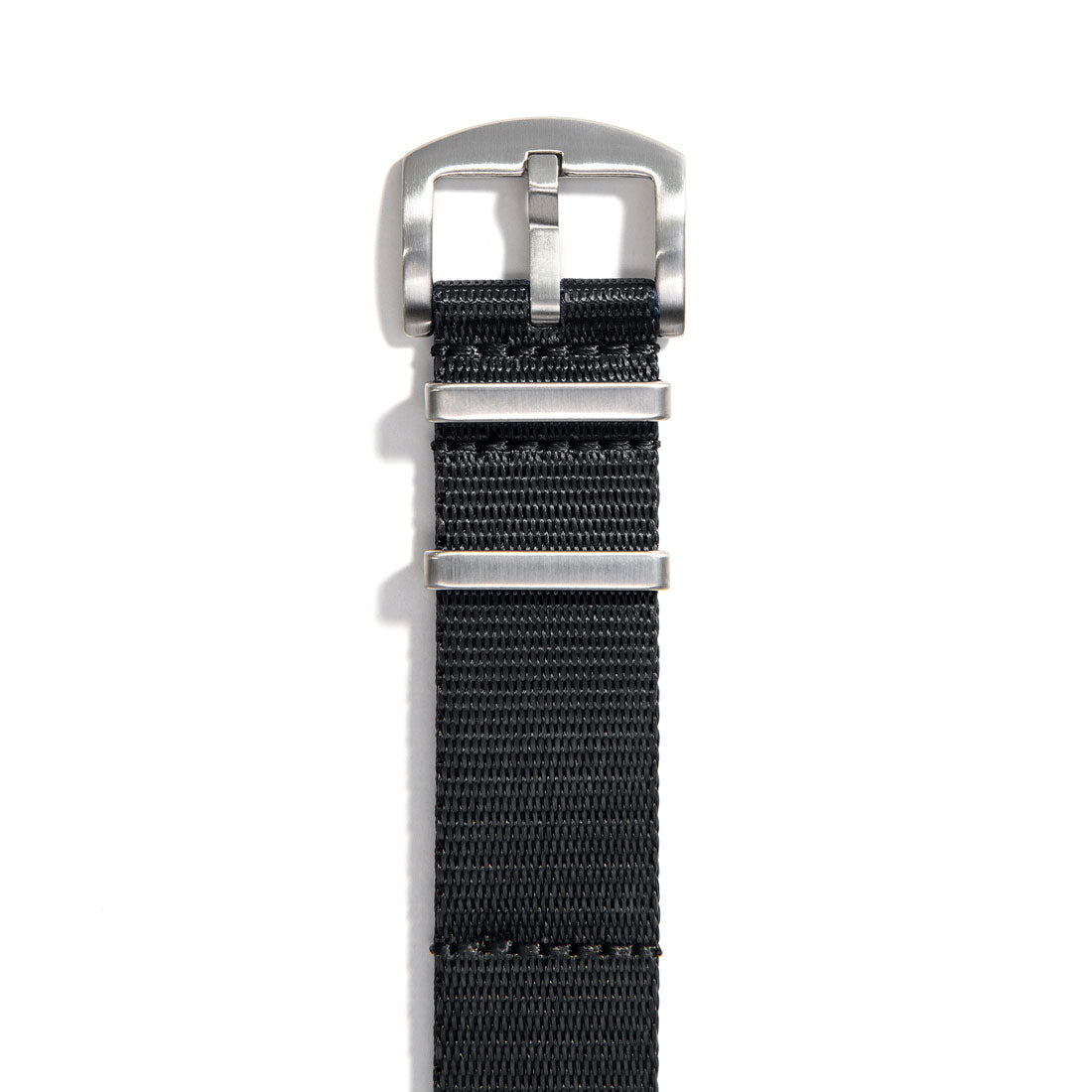 Everest Black NATO-Style Nylon Watch Band Buckle