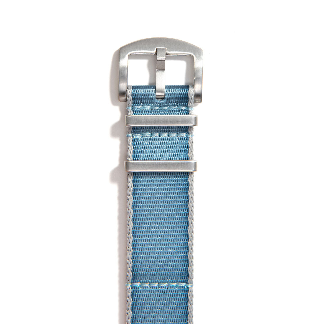 Everest Turquoise Blue NATO-style Nylon Watch Band Buckle