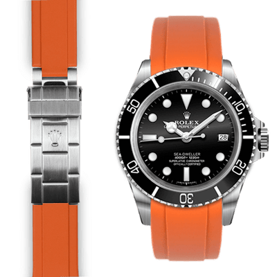 Rolex Sea Dweller orange rubber watch strap