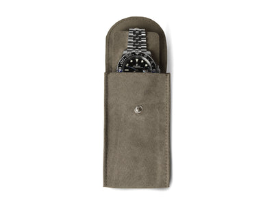 Everest Watch Pouch Stone Open