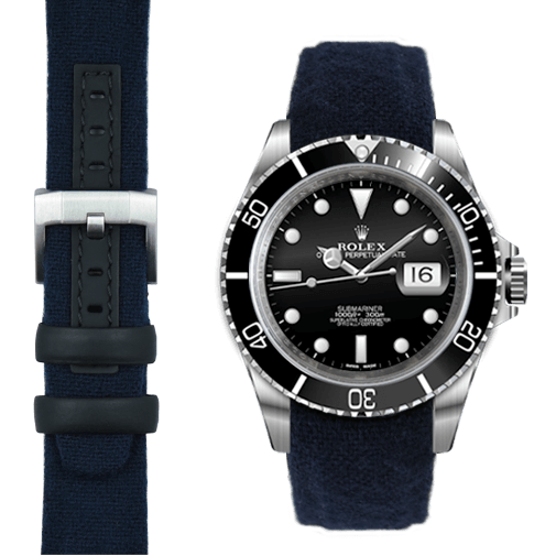 Curved End Nylon Strap for Rolex Submariner Watch | Everest Bands