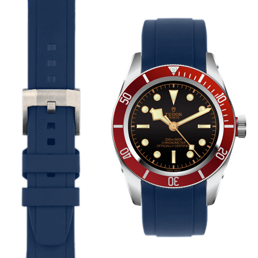NRYCR Gummi-Armband Für Tudor Black Bay GMT – 22mm