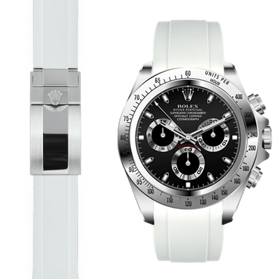 Rolex daytona hot sale white rubber strap
