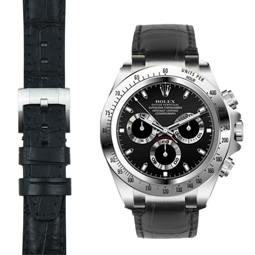 Rolex cosmograph daytona leather strap shop