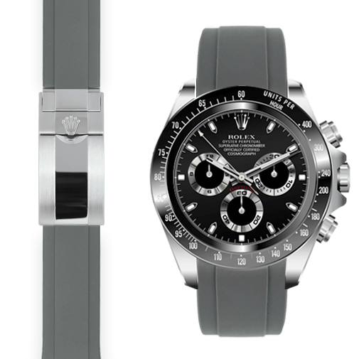 Rolex daytona sales rubber bracelet