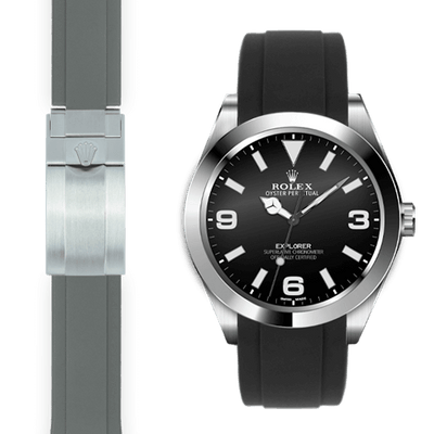 Rolex Explorer Rubber deployant watch strap