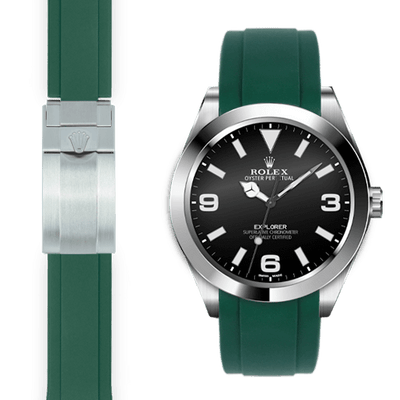 Rolex explorer rubber sales band