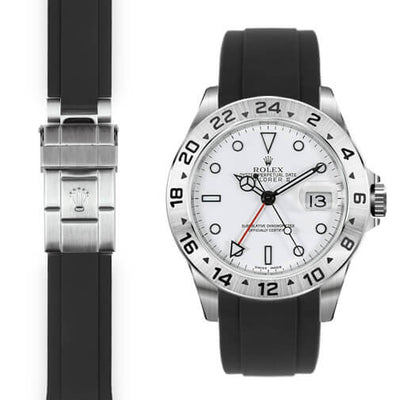 Rolex explorer ii 16570 rubber strap Clearance