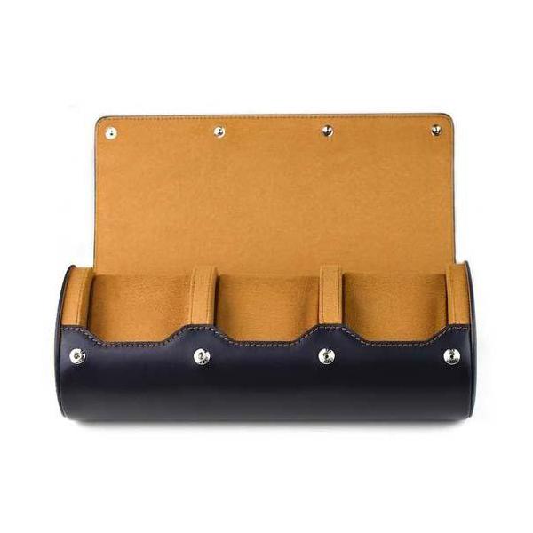 Leather Watch Case Travel Watch Roll for 3 Watches Travel 