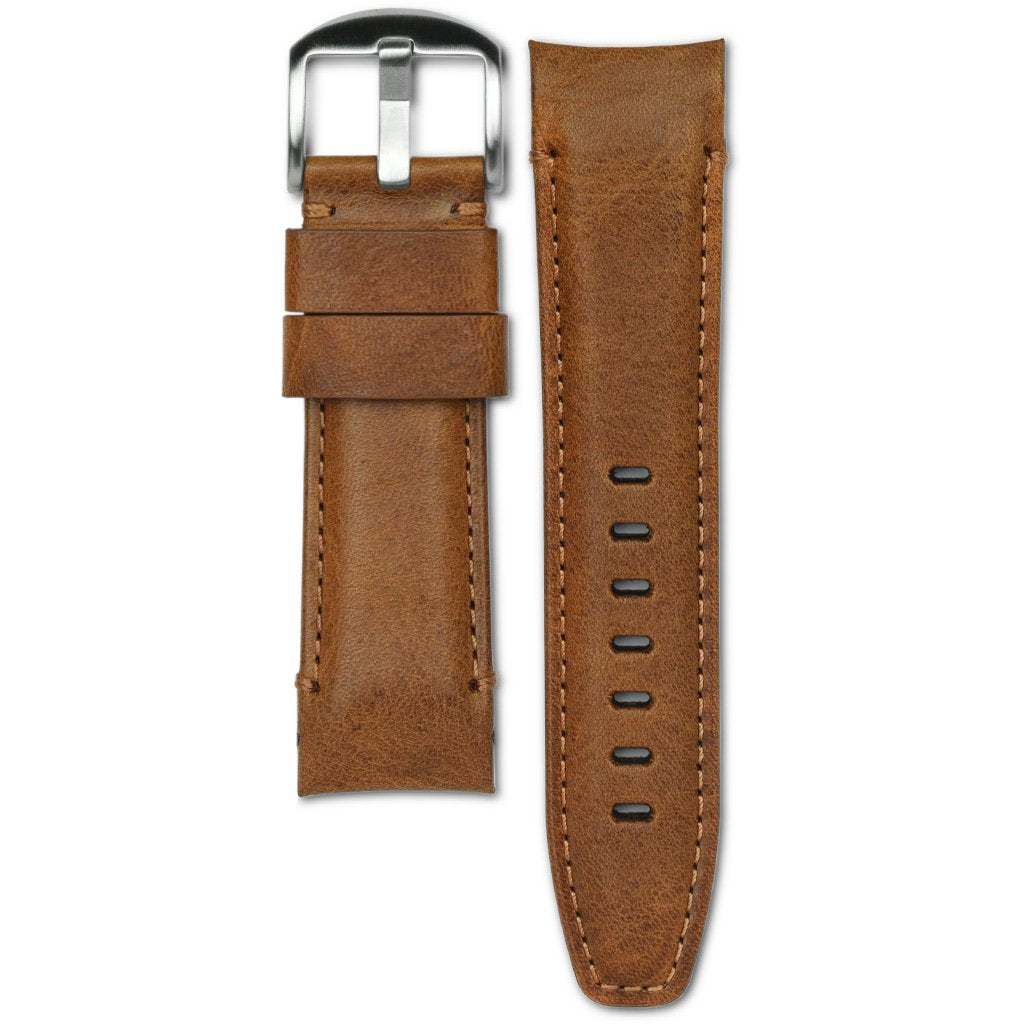 panerai chestnut brown leather watch strap