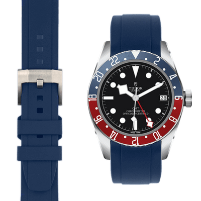 Tudor GMT Blue rubber watch strap