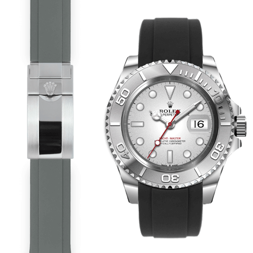 Rolex yacht 2025 master black strap